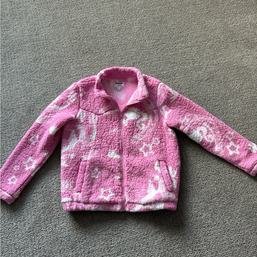 Wrangler x Barbie Girl's sizing Western Pink Sherpa Jacket size XXL - Picture 12 of 12